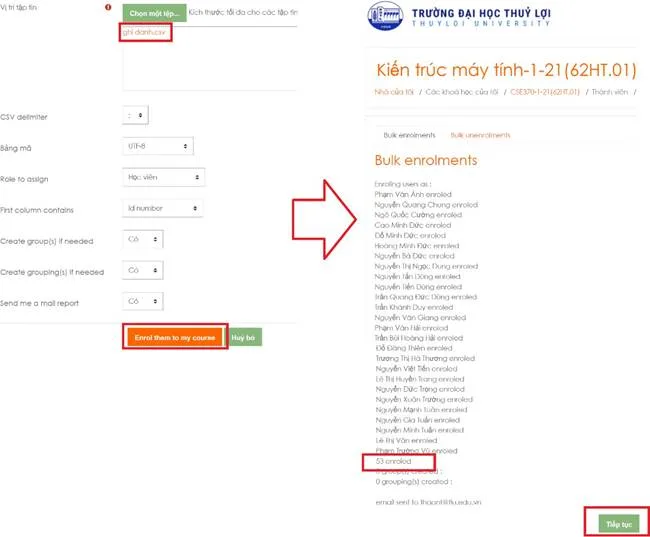 Hướng Dẫn Sử Dụng Hê Thống LMS Dành Cho Giảng Viên 13 Hình 3.5 Hoàn thành