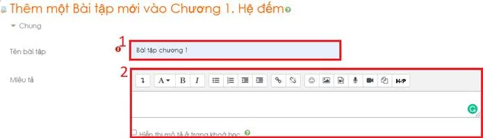 Hướng Dẫn Sử Dụng Hê Thống LMS Dành Cho Giảng Viên 45 Hình 5.8 Thêm bài tập