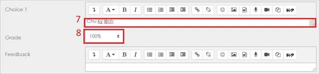 Hướng Dẫn Sử Dụng Hê Thống LMS Dành Cho Giảng Viên 66 Hình 5.19 Soạn thảo các đáp án lựa chọn